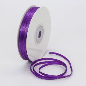 0.3cm Double-sided Ribbon Fashion (Option: Dark Purple-0.3cm)