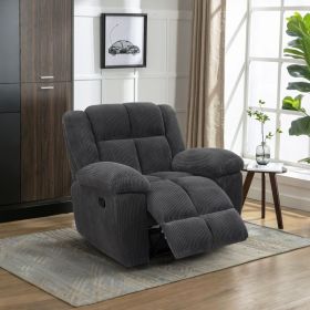 Dark Gray Breathable Corduroy Living Room Functional Recliner Chair (Option: GS5022 C)