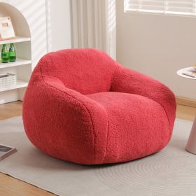 Bean Bag Chair ,Bean Bag Sofa For Adults Comfy Beanbag Giant Bean Bag Chair With Spacious Design Bean Bag Couch With Armrest Large Bean Bag Chair (Option: Rose red)