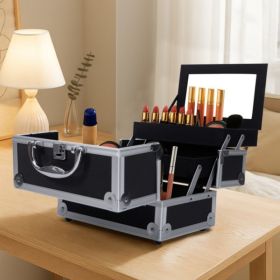 Handheld Makeup Bag With Jewelry Storage Compartment And Mirror (Option: Default)