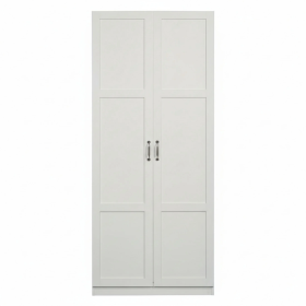 71-inch Wooden Storage Cabinet, Standalone Cabinet, Four-layer Family Storage Unit (Option: White)
