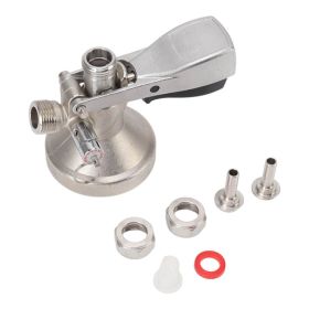 G Type Beer Keg Coupler Stainless Steel Probe Brass Body Triangular Beer Dispenser Accessory For Bar Party (Option: Default)