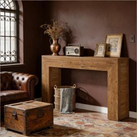 Practical Entry Table,Rustic Console Table,Sofa Table (Option: Brown)