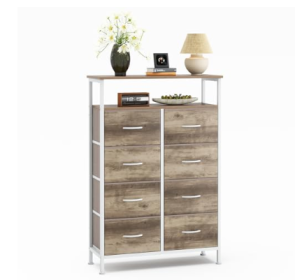 Wooden Top Bracket With Raised Shelves,8 Storage Spaces (Option: Natural Wood)