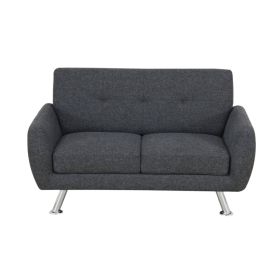 Pickup Only--Black Grey Linen Living Room Loveseat (Option: F2510 L)