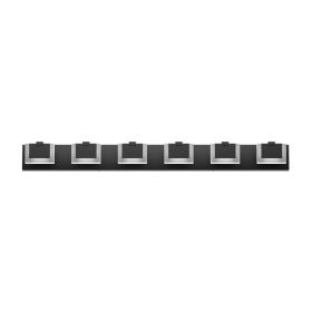 LED Black Modern Vanity Light 6 Light Matte Black Bathroom Vanity Lights Acrylic Bathroom Vanity Lights Fixtures (Option: Default)