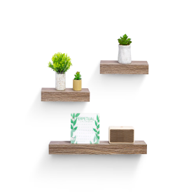 Floating Shelves  23.6 Wall Mounted Wood Shelves For Bathroom, Bedroom, Living Room, Kitchen, Hanging Shelf For Books Storage Decor With Invisible Bra (Option: Maple)