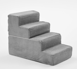 Staircase Ramps Designed For Small Dogs And Cats, High-density Foam Curved Pet Steps, Dog Steps (Option: ZJ.4)