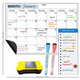 Magnetic Fridge Memo Board, Easy To Erase And Reusable, Strong Magnet, Creating A Cozy Corner At Home (Option: A)