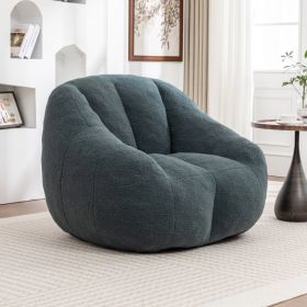 Bean Bag Chair With Filler, Bean Bag Sofa With Tufted Soft Stuffed Filling, Fluffy And Lazy Sofa, Comfy Cozy BeanBag Chairs With Memory Foam For (Option: Green)