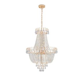 Same As W1340P143189  Gold Crystal Chandeliers,Large Contemporary Luxury Ceiling Lighting For Living Room Dining Room Bedroom Hallway   Without B (Option: Default)