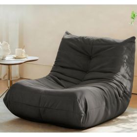 Luxury Accent Chair Button-Tufted Detail Gray Microfiber Comfy Chair Living Room Furniture 1pc (Option: Gray)