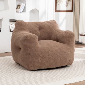 Bean Bag Chair, Bean Bag Sofa Chair With Armrests Stuffed High-Density Foam, Lazy Sofa Comfy Chairs BeanBag Chair For Adults In Living Room,Bedro (Option: Coffee)
