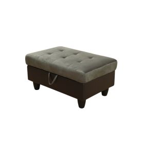 Pickup Only--Taupe Flannel And PVC 3-Piece Couch Living Room Sofa Set (Option: F102  O)