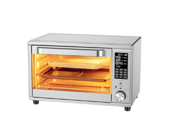 The Air Fryer And Grill Combination Unit Has 12 Functions, Comes With 7 Accessories, Is Made Of Stainless Steel, And Can Be Heated Up To 450  F (Option: Single door)