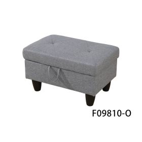 Pickup Only--66.5 Grey Linen 3-Piece Living Room Sofa Set (Option: F09810.O)