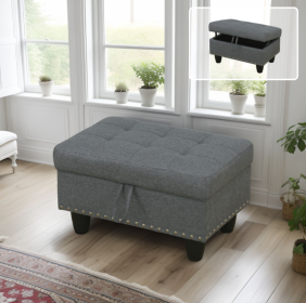 Self-pickup Only--Grey Linen 3-Piece Sofa Set Living Room Sofa (Option: F09919    O)