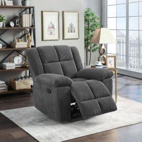 Dark Grey Stripe Fabric Living Room Intelligent Recliner Chair (Option: GS5122 C)