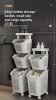 Stitched Laundry Basket Household Dirty Clothes Storage Basket Bathroom Partition Floor to Floor Shelf Narrow