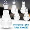 8PCS/4PCS Rechargeable LED Light Bulbs 80W Equivalent 1200mAh Battery Backup for Power Outages Emergency Use A19 Size E26/E27 Socket Portable Flashlig