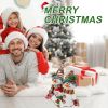 DearSun 13" H Christmas Snowman Family with Red Knitted Scarf and Hat Christmas Decor