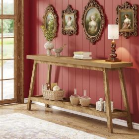 Console Table Sofa Table Entryway Table (Option: Light Brown)