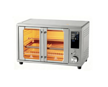 The Air Fryer And Grill Combination Unit Has 12 Functions, Comes With 7 Accessories, Is Made Of Stainless Steel, And Can Be Heated Up To 450  F (Option: Double door)