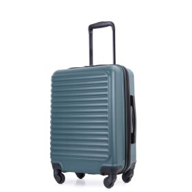 Carry On Luggage,Suitcases With Wheels,ABS Lightweight Carry On Suitcase,Hard Shell Luggage,20-Inch   Green (Option: Green)