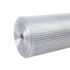 Hardware Cloth  19 Gauge, Hot-dip Galvanized After Welding Chicken Wire Fence Roll Garden Plant Welded Metal Wire Fencing Roll, Rabbit Cages Snak (Option: Silver)