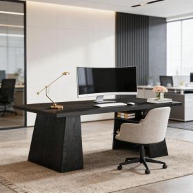 Office Desk,Computer Desk,Executive Desk (Option: Black)