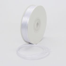0.3cm Double-sided Ribbon Fashion (Option: White-0.3cm)