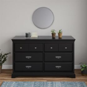 Bristol 6 Drawer Dresser (Option: Black)