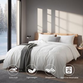 White & Pink Extra Large Duvet Cover Set Crafted From Premium Breathable Microfiber In Bohemian Style. Hotel-grade Minimalist Design Suitable For (Option: White-K)