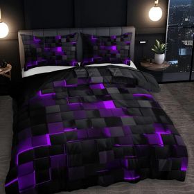 Abstract Grid Series Quilt Cover Digital Printing Bedding (Option: 2 Style-140 X210 Two Pieces)
